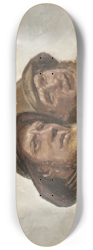 Michael Ancher - Two Fishermen. Study 8.25 inch art skate deck