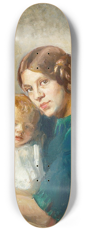 Michael Ancher - Ung mor med barn 8.25 inch art skate deck