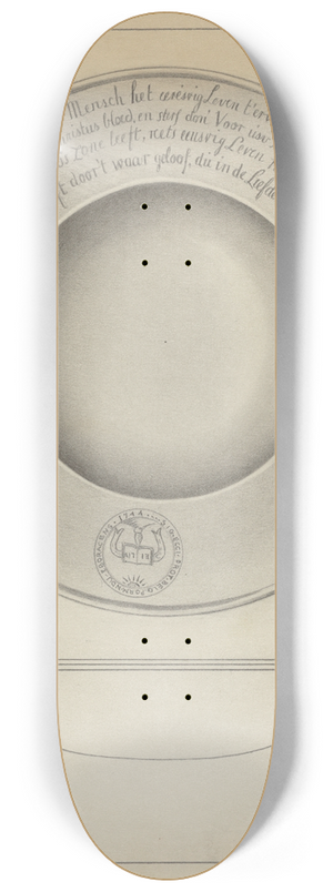 Michael Fenga - Silver Baptismal Basin 8.25 inch art skate deck