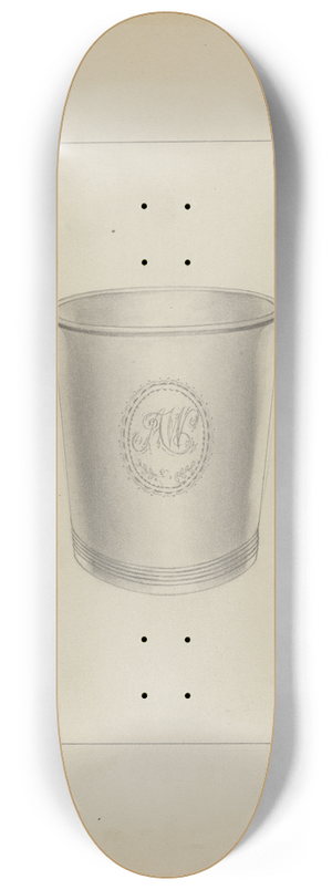 Michael Fenga - Silver Beaker 8.25 inch art skate deck