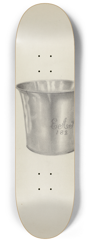 Michael Fenga - Silver Beaker 8.25 inch art skate deck