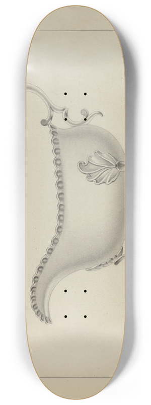 Michael Fenga - Silver Sauce Boat 8.25 inch art skate deck