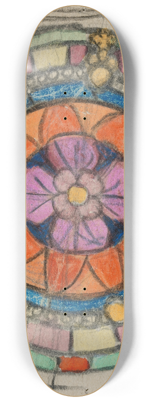 Michael Healy - A Rose Window 8.25 inch art skate deck