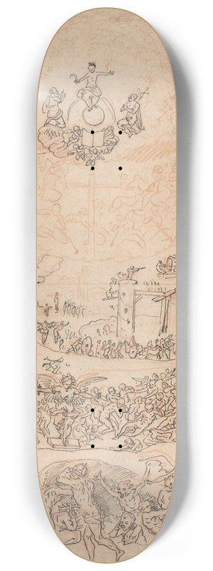 Michael Herr - The Last Judgment 8.25 inch art skate deck