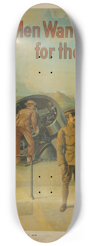Michael P. Whelan - Men wanted for the army 8.25 inch art skate deck