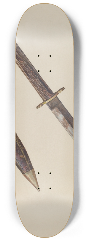 Michael Rekucki - Dagger and Sheath 8.25 inch art skate deck