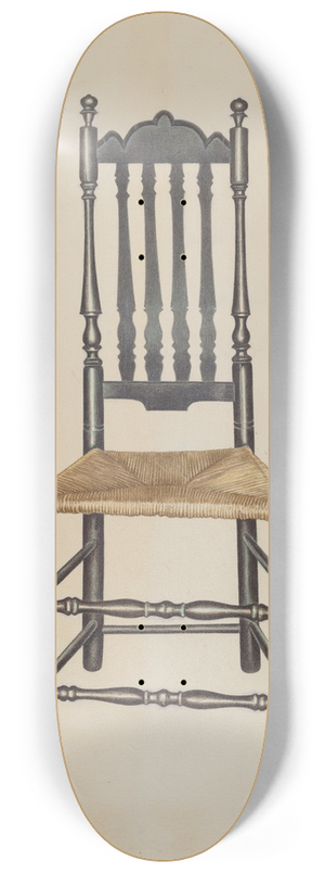 Michael Riccitelli - Banister Back Side Chair 8.25 inch art skate deck