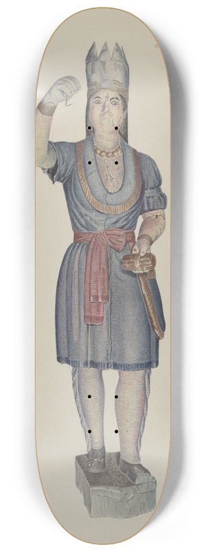 Michael Riccitelli - Cigar Store Indian 8.25 inch art skate deck
