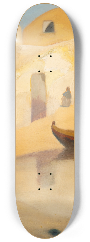Michalis Oikonomou - Maisons et bateaux 8.25 inch art skate deck