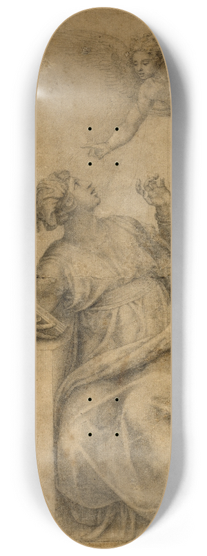 Michelangelo - Annunciation to the Virgin 8.25 inch art skate deck