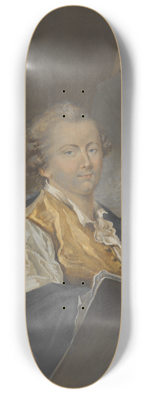 Michel-Martin Drolling - The miniature painter Peter Adolf Hall 8.25 inch art skate deck