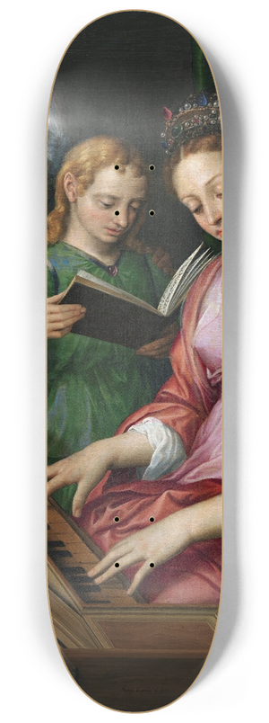 Michiel Coxie - Santa Cecilia 8.25 inch art skate deck