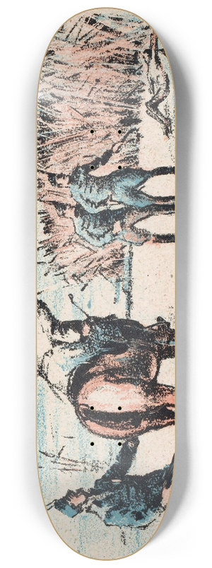 Mihly Bir - Mikls Horthy te paard spuugt op vermoorde mensen 8.25 inch art skate deck