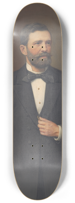 Mikls Barabs - Portrait of a Man 8.25 inch art skate deck