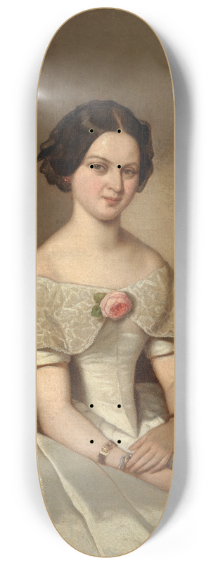 Johann Grund - Bildnis Freifrau Pauline von Stetten 8.25 inch art skate deck