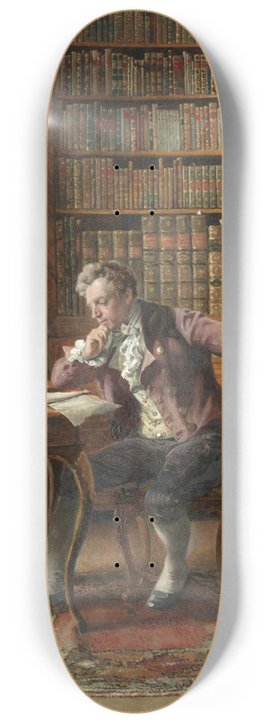 Johann Hamza - The library 8.25 inch art skate deck