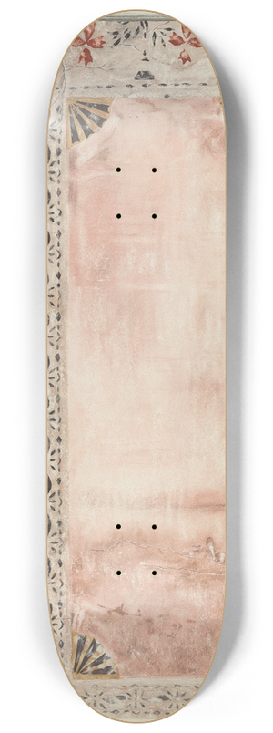 Mildred E. Bent - Stencilled Wall 8.25 inch art skate deck