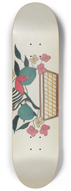 Mildred Prince - Silk Applique Quilt 8.25 inch art skate deck