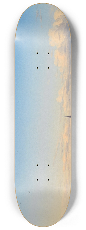 Johann Heinrich Hintze - A View of Vienna from the Belvedere Garden 8.25 inch art skate deck