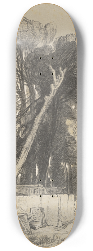 Miles Edmund Cotman - Itteringham Nov. 12th 1841 8.25 inch art skate deck