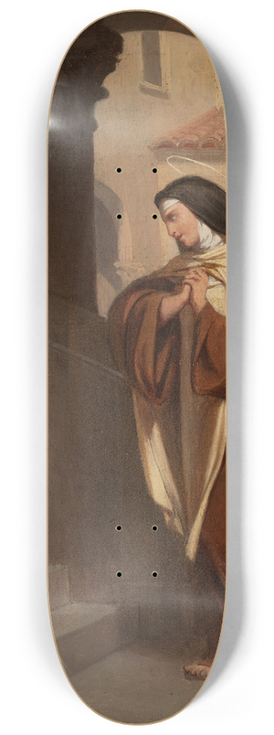 mile Vernet-Lecomte - Jsus apparait  sainte Thrse 8.25 inch art skate deck