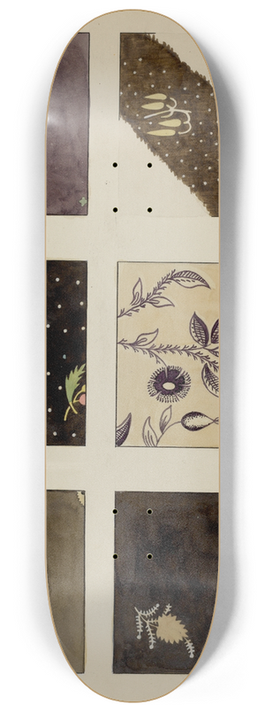 Millia Davenport - Textiles from Patchwork Quilt 8.25 inch art skate deck