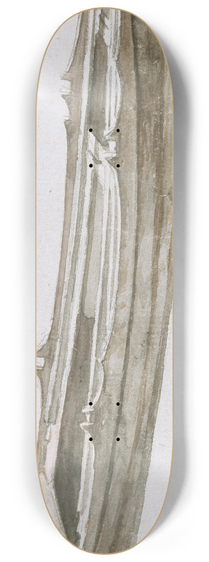 Johann Heinrich Mntz - A Thems whery at London 8.25 inch art skate deck