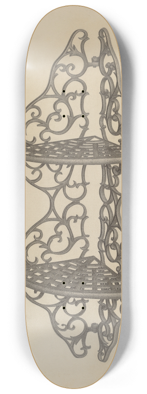 Milton Grubstein - Corner Shelf Bracket 8.25 inch art skate deck