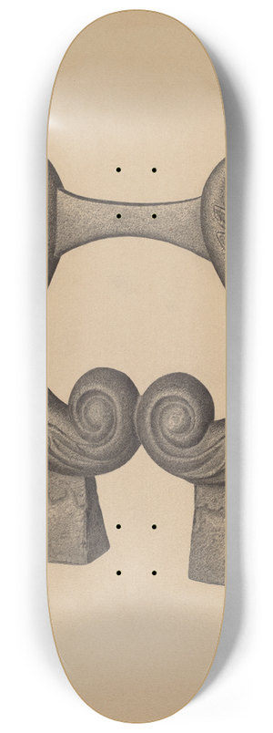 Milton Grubstein - Foot Scraper 8.25 inch art skate deck