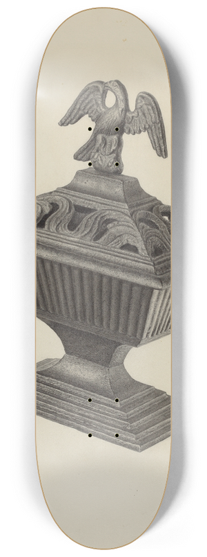 Milton Grubstein - Stove Urn 8.25 inch art skate deck