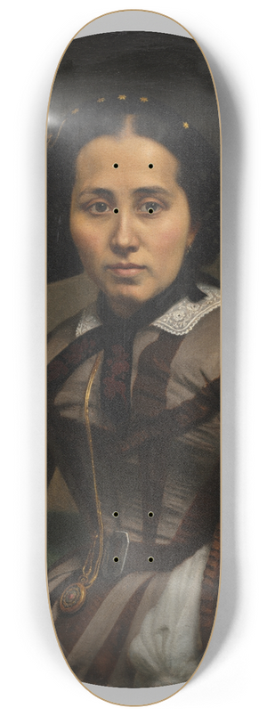 Johann Heinrich Neumann - Portrait of a Lady 8.25 inch art skate deck