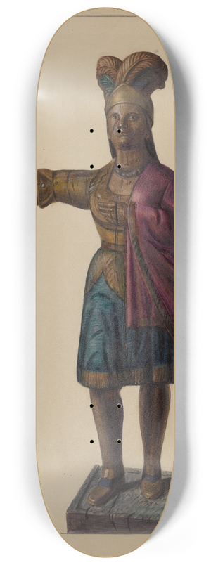 Mina Lowry - Cigar Store Indian 8.25 inch art skate deck