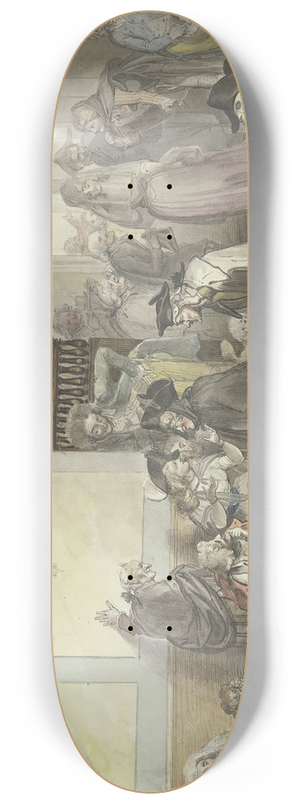 Johann Heinrich Ramberg - Venetian casino 8.25 inch art skate deck