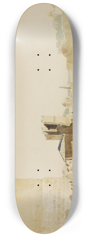 Miner Kilbourne Kellogg - Tower Of Hypacus, Jerusalem 8.25 inch art skate deck