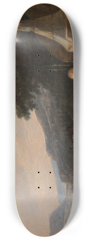 Johann Heinrich Roos - Berglandschaft mit Hirten am Brunnen 8.25 inch art skate deck