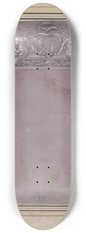 Monogrammist HT - Design for a Doorway 8.25 inch art skate deck