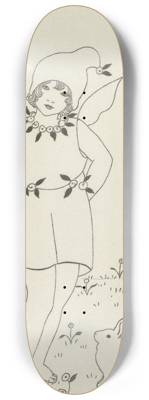 Monogrammist MFN - Un lutin 8.25 inch art skate deck