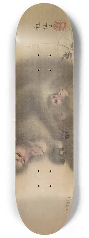 Mori Sosen - Monkeys 8.25 inch art skate deck