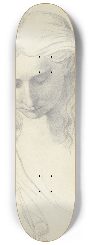 Moritz Daniel Oppenheim - Schreibender Jngling aus Raffaels Disputa 8.25 inch art skate deck
