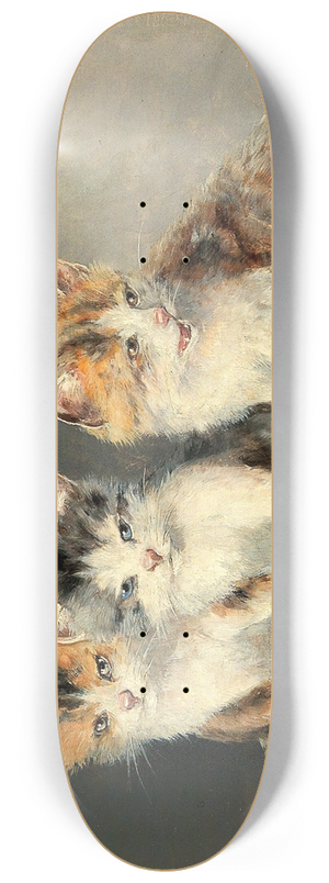 Moritz Mller - Three Kittens 8.25 inch art skate deck