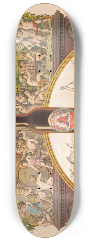 Moritz Ulffers - E. Anheuser Cos Brewing Association, St. Louis lager beer 8.25 inch art skate deck