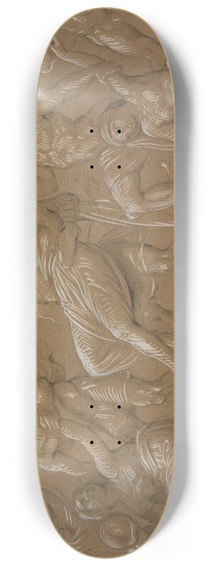 Moritz von Schwind - Der Raub der Sabinerinnen 8.25 inch art skate deck