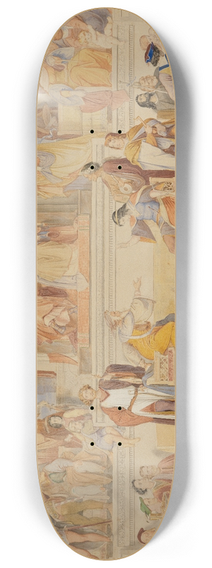Moritz von Schwind - Der Sngerkrieg auf der Wartburg 8.25 inch art skate deck