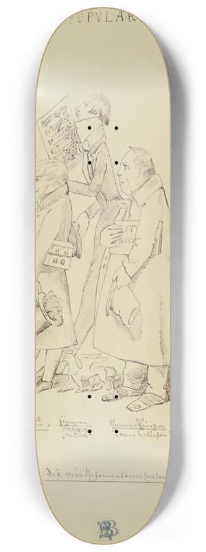 Moritz von Schwind - Popularite 8.25 inch art skate deck