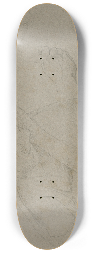 Moritz von Schwind - Studienblatt; Sngerkrieg 8.25 inch art skate deck