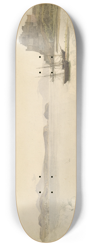 Johann Heinrich Schilbach - The Gulf of Pozzuoli 8.25 inch art skate deck Johann Heinrich Schilbach - The Gulf of Pozzuoli 8.25 inch art skate deck