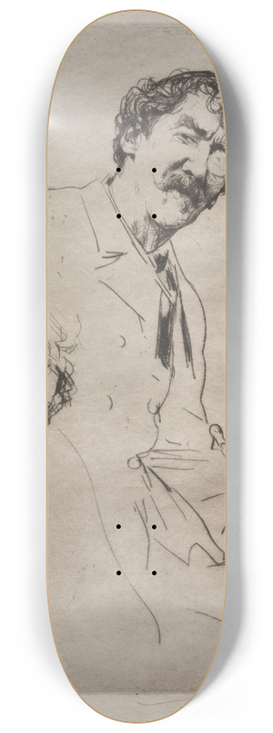 Mortimer Menpes - James MacNeill Whistler 3 8.25 inch art skate deck