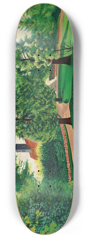 Mose Kisling - Le parc et le bassin du chteau de Gressy 8.25 inch art skate deck