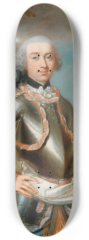 Johann Heinrich Tischbein the elder - Portrait Of Johann Rudolf Graf Waldbott Von Bassenheim 8.25 inch art skate deck Johann Heinrich Tischbein the elder - Portrait Of Johann Rudolf Graf Waldbott Von Bassenheim 8.25 inch art skate deck
