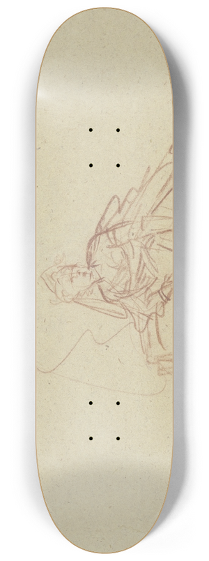 Johann Heinrich Tischbein the elder - Resting lady 8.25 inch art skate deck